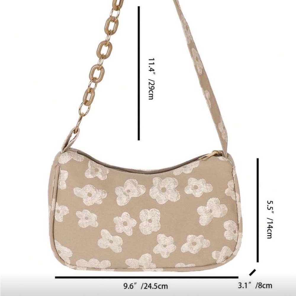 ⚠️Clearance Elegant Lightweight Luxury Beige Floral Women's Bag - Picture 2 of 9